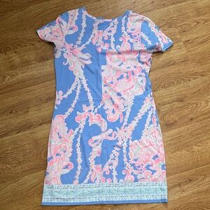 Lilly Pulitzer Blue and Pink Mini Dress